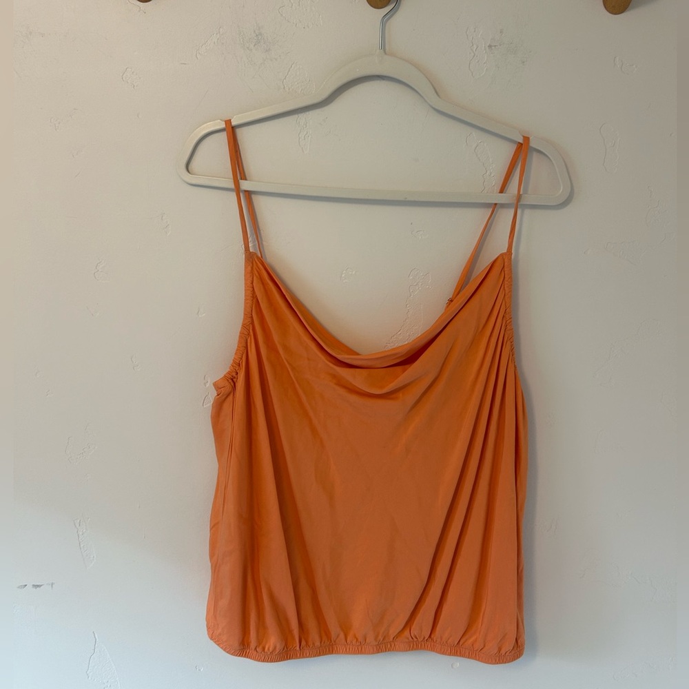 Cloth & Stone Camisole Tank Top Sz Large Orange Cropped Summer Party Basic
